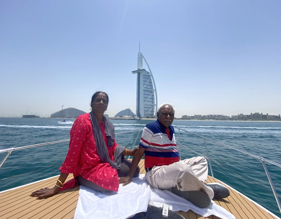 Yacht near Burj Al Arab